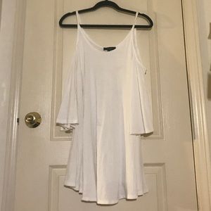 Open Shoulder Shift Dress